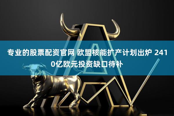 专业的股票配资官网 欧盟核能扩产计划出炉 2410亿欧元投资缺口待补