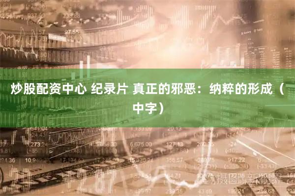 炒股配资中心 纪录片 真正的邪恶：纳粹的形成（中字）